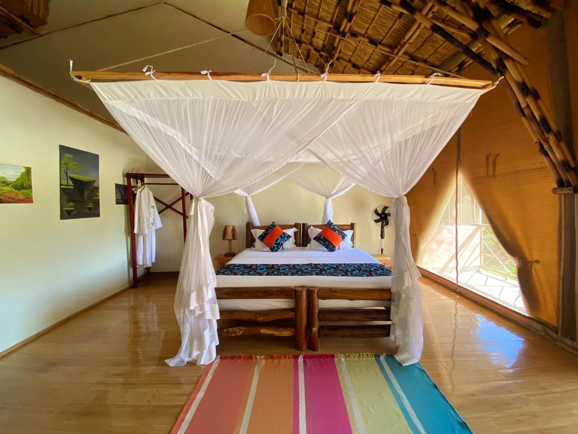 Murchison Falls Bamboo Village Paraa Dış mekan fotoğraf